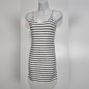 Billabong Black & White Strip Mini Dress